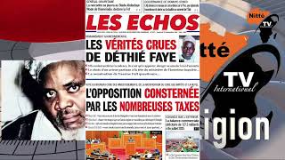 REVUE DE PRESSE NITTE TV DU 19 SEPTEMBRE 2025
