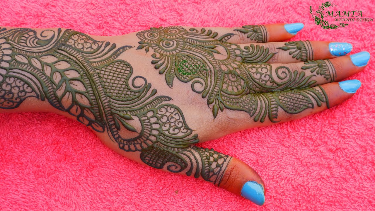 Back Hand Easy Style Arabic Mehndi Design | Simple Mehndi Design ...