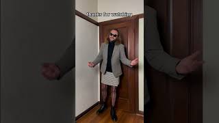 Teaching guys how to wear a skirt. Getting Dressed with Brad, #meninskirts