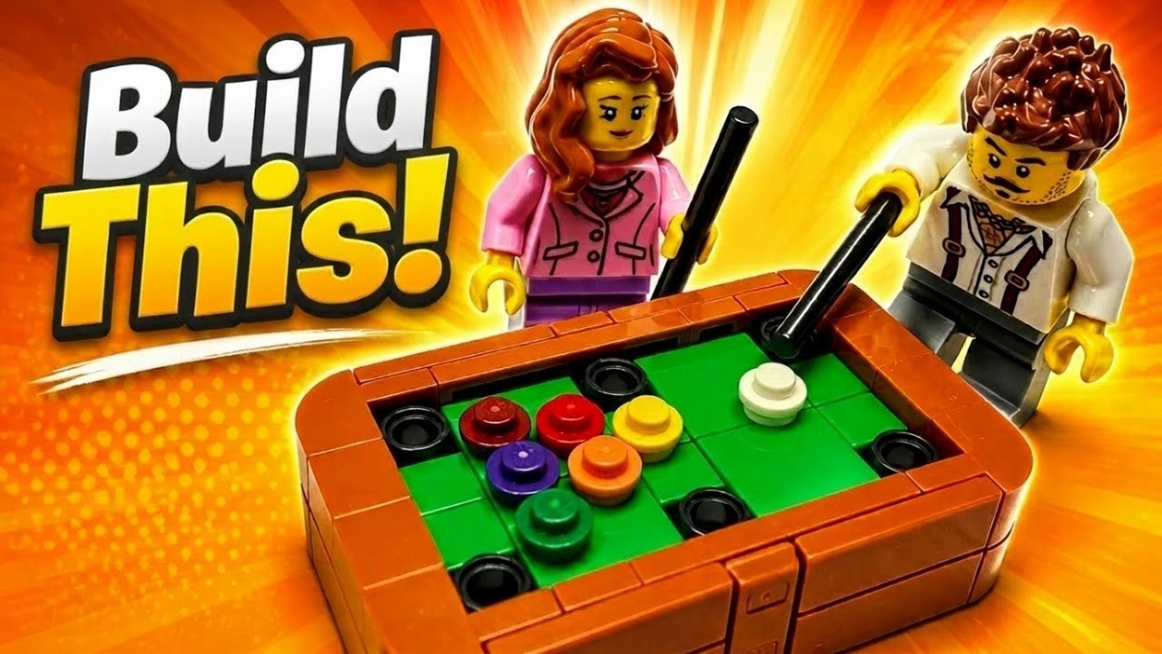 LEGO Moc Tutorial | Arcade Series | Pool Table - YouTube