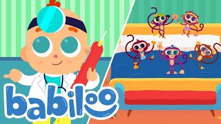 Five Little Monkeys Jumping On The Bed Babiloo Songs &