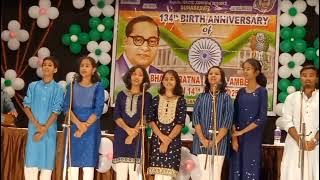 Welcome song performance at Bhanja Mandap HAL Sunebeda,  Bhimrao Ambekar Jayanti 2025