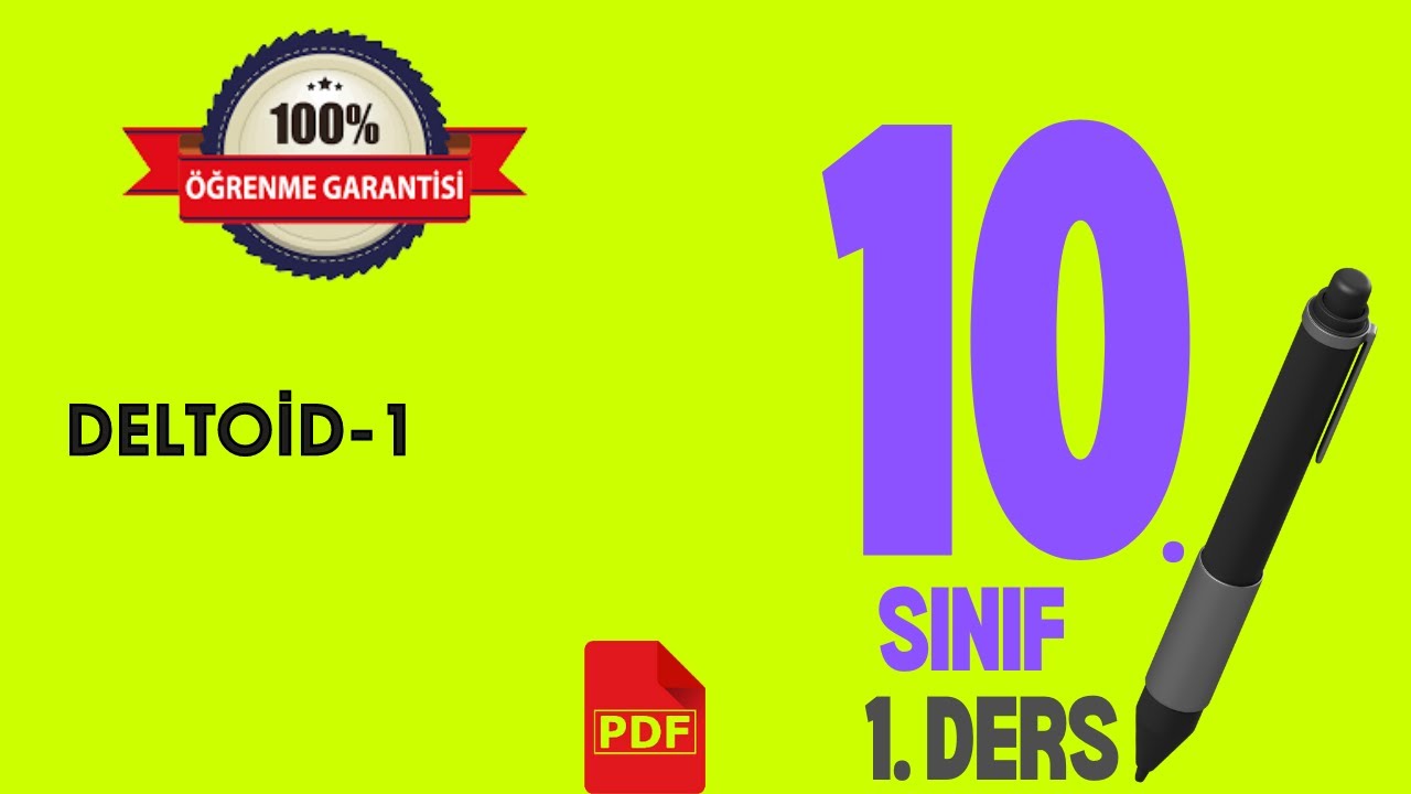 10.Sınıf Matematik | Deltoid-1 | #10sınıfmatematik