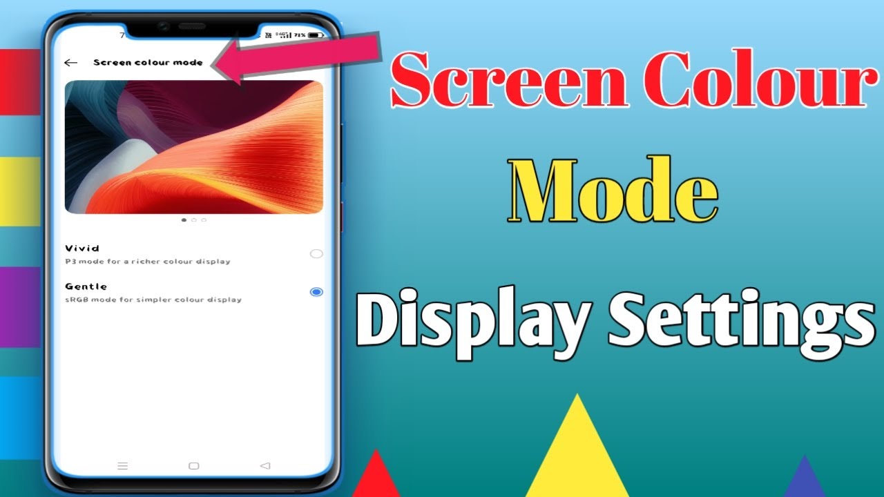 How To Change Screen Colour In Mobile Screen Colour Display Settings How To Change Screen Colour In Mobile Screen Colour Display Settings