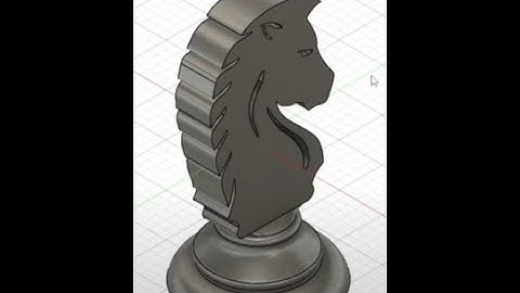 Creating a Knight for Chess in Autodesk Fusion 360 | Step-by-Step Tutorial