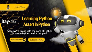Day 16 - Python assert Statement Explained | Learn Coding with Subin
