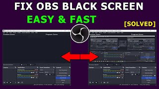 how to fix obs black screen window capture | fix obs black screen 2024