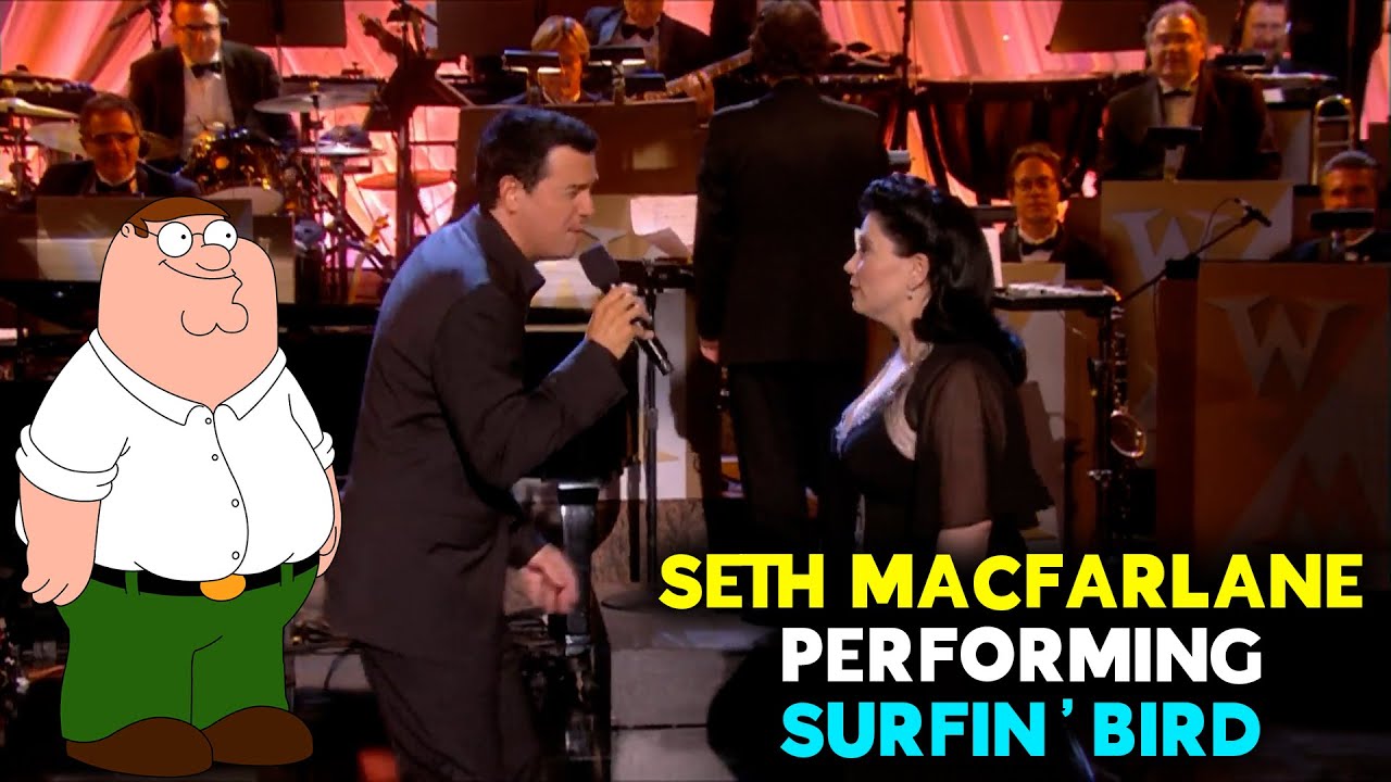 Seth MacFarlane performs SURFIN' BIRD Seth MacFarlane Singing Live