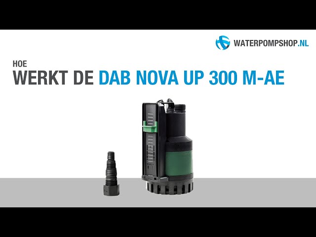 DAB Nova Up 300 M-AE Vlakzuiger Dompelpomp in actie 