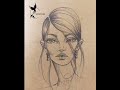 Fashion face  hairpencil sketchfashion sketch tutorial by zeynep deniz