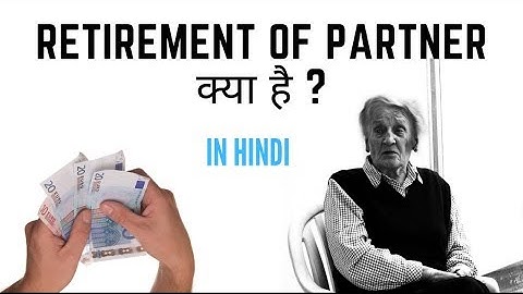 Retirement of a Partner (Hindi) B.COM/M.COM, NET/JRF