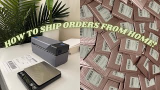 HOW TO SHIP ORDERS ON PIRATE SHIP | HOW TO SHIP ORDERS FROM HOME |