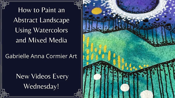 How to Paint an Abstract Using Watercolors and Mix...
