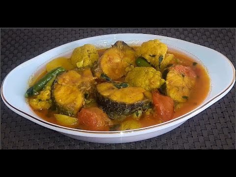 Rui Fish Vegetable Curry Recipe With Potato and Cauliflower