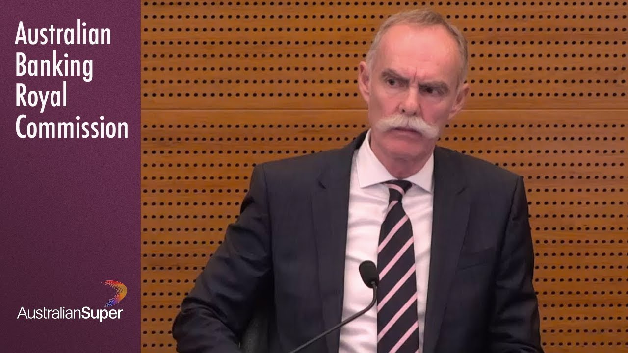 The Chief Executive of Australian Super testifies at the Banking Royal
