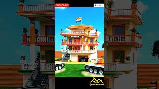 Modern Village House 🏡 Design #elevation #frontelevation #house #housedesign #home #song #hindisong