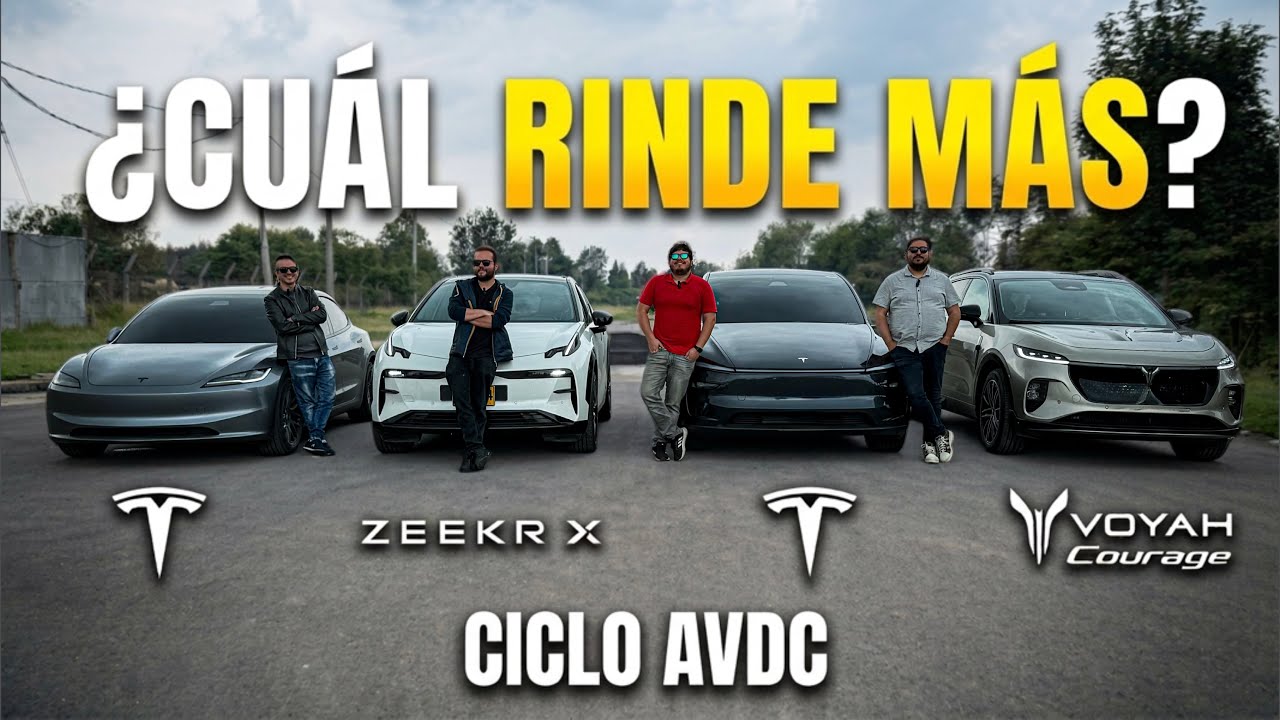 Tesla vs Zeekr vs Voyah: ¿Cuál tiene más autonomía REAL en Colombia? | Ciclo AVDC