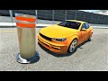 Car Vs Automatic Bollards | Beamng Drive