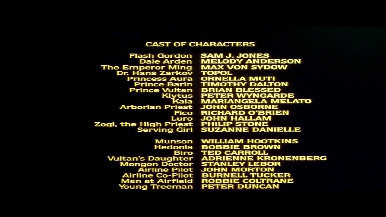 flash gordon 1980 ending credits youtube
