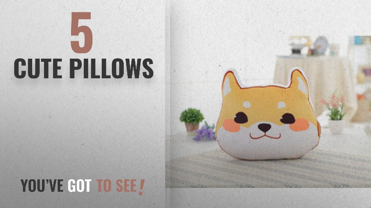 Top 10 Cute Pillows [2018]: Marshel Japanese decorative pillow Shibainu Dog Cute Kawaii Cushion Sofa