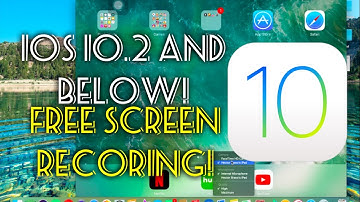 Screen Recording On Ios 10.2 and Below (MAC)