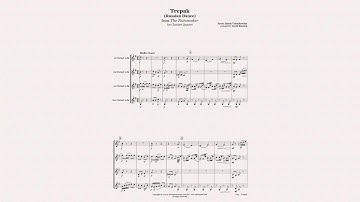 Nutcracker Trepak for Clarinet Quartet