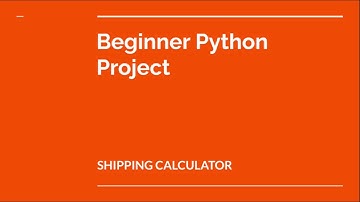 Beginner Python project 2 - Shipping Calculator