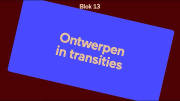 Online leertraject I Openbaar Bestuur voor Ontwerpers I Module 3 I Blok 13