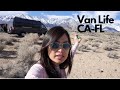 ขับรถบ้านข้ามประเทศอเมริกา EP:1 Sierra Nevada Mountains / Van life from California to Florida