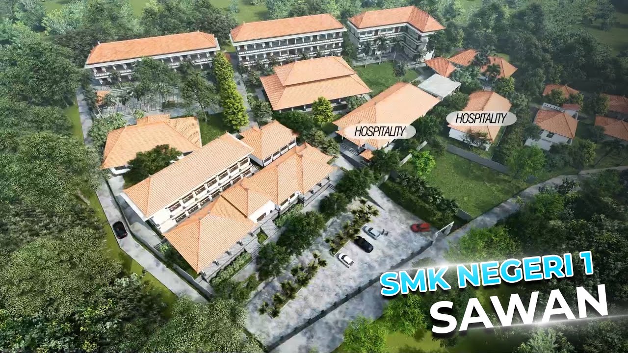 Siteplan Maket Animasi SMK Negeri 1 Sawan, Buleleng - Bali