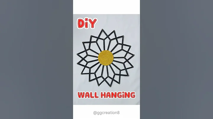 Wall Hanging Decor 🏵️ | Home Decor idea | #diy #homedecor #ytshorts #shortsfeed  #art #handmade