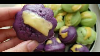 How to make PUTO| Pandan & Purple Flavor