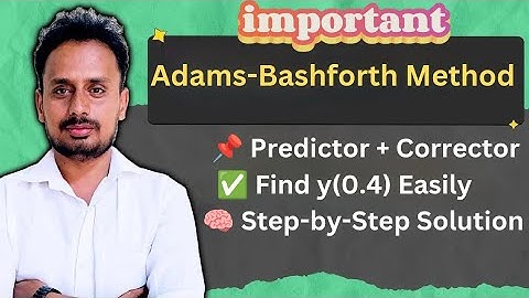 Adams-Bashforth Method | Find y(0.4) using Predictor-Corrector | dy/dx = 2e^x − y | Step-by-Step