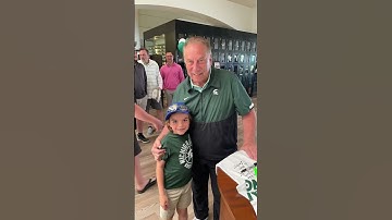 Meeting Michigan State university 🏀  coach Tom Izzo #tomizzo #msu #collegebasketball