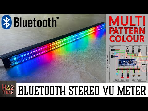 DIY Bluetooth RGB VU Meter | Multi Color with Patterns | Arduino Nano, WS2812B with VHM-314 BT