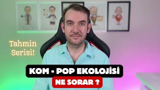 Komünite  Populasyon Ekolojisi Soru Tahmin Analizi