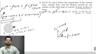 HC Verma Chapter 6 Friction Objective 2 Question 1 Solution
