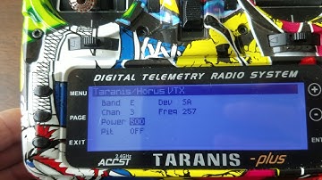 Taranis X9D vtx lua operation