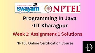 programming in java -iit kharagpur week 1 assignment answers ||jan 2024||  nptel