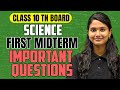🔥 Class 10 Science 1st Midterm Exam | Most Important Questions 2026