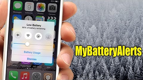 MyBatteryAlerts - iOS 8 Jailbreak Cydia Tweak