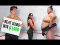Beat worlds heaviest sumo win 1000