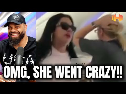 Argument on Airplane Between Girlfriend & Boyfriend Goes Crazy 😜