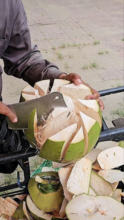 Amazing! Cambodian Coconut Cutting Skills - Fruit Cutting Skills
