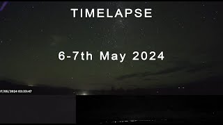 Timelapse: May 6-7th 2024 - Nice Green Airglow.