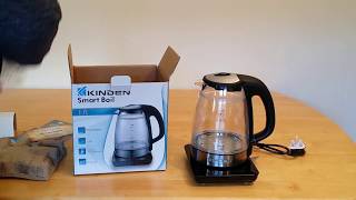 kinden glass electric kettle