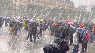 Paris is shattered! Heavy hail attacked the capital of France