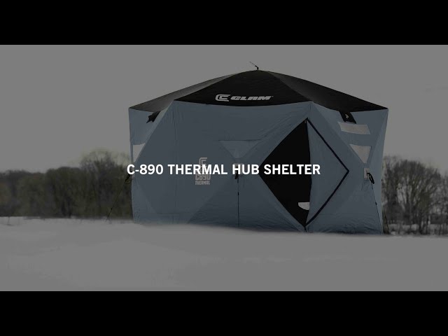 Clam C-890 THERMAL Hub Shelter Features & Benefits 