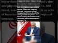Abbas Aliabadi says the country’s vital water and electricity infrastructure suffered heavy damage