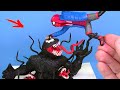 Spider-Man Miles Morales vs Venom with Clay